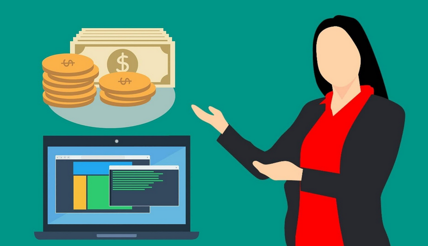 girl showing her youtube channel