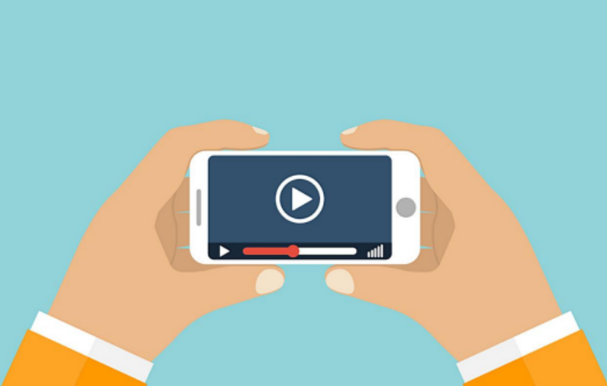 playing youtube on mobile phone