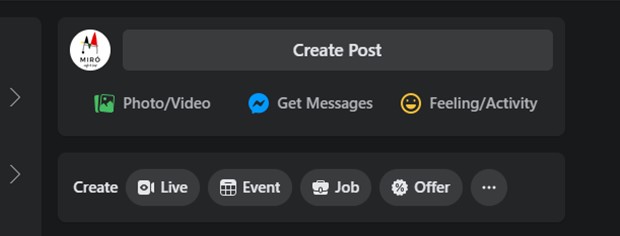 content post on facebook