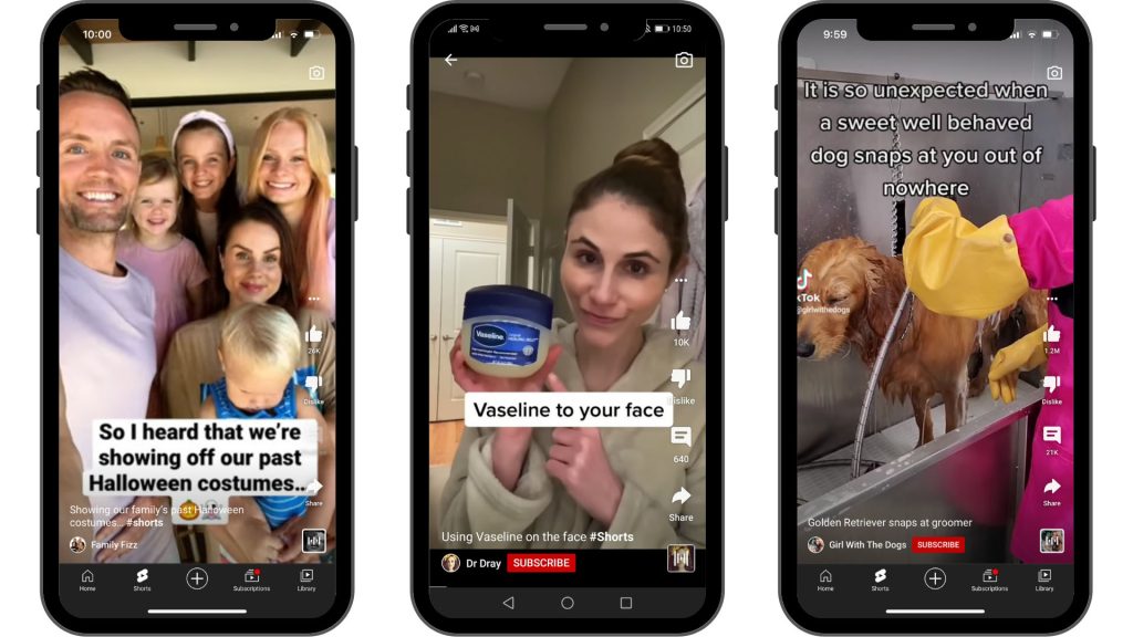 upload shorts from pc